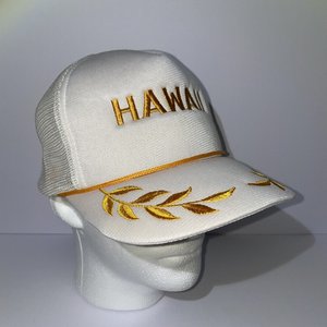 Hawaii Gold Leaf Vintage Trucker Hat