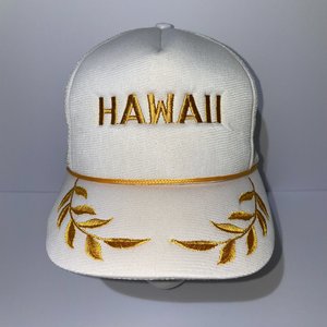 Hawaii Gold Leaf Vintage Trucker Hat