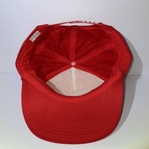 Vintage Hoosier Lottery Snapback Hat Indiana Gambling Red Drawstring