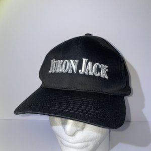 Vintage Yukon Jack Canadian Whiskey Black & Green Snapback Hat