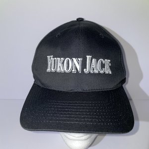 Vintage Yukon Jack Canadian Whiskey Black & Green Snapback Hat