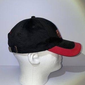 Vintage Eros Cigars Baseball Cap Thompson Cigar Co. Strap Back Black and Red