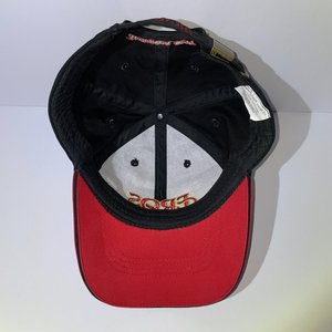 Vintage Eros Cigars Baseball Cap Thompson Cigar Co. Strap Back Black and Red