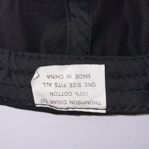 Vintage Eros Cigars Baseball Cap Thompson Cigar Co. Strap Back Black and Red