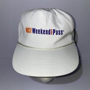 Vintage Kansas City Airport Weekend Lounge Pass Snapback Cap White MCI