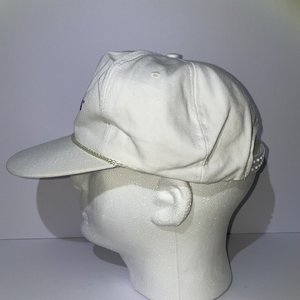 Vintage Kansas City Airport Weekend Lounge Pass Snapback Cap White MCI