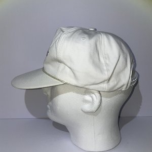 Vintage Kansas City Airport Weekend Lounge Pass Snapback Cap White MCI