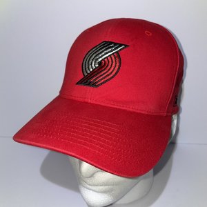 Trail Blazers Reebok Baseball Cap Red 100% Cotton Strapback