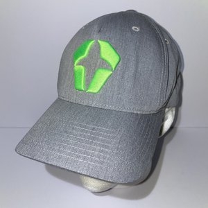 Captuer Snapback Cap Green Shark Cross Gray