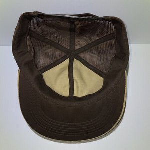 Vintage Consolated Electrical Distributors Brown & Tan Corduroy Snapback Hat, CE...