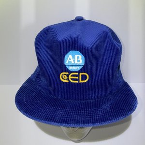 Vintage Allen-Bradley Consolated Electrical Distributors Blue Corduroy Snapback ...