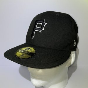 New Era 59Fifty Pittsburgh Pirates Black 'Himberly' Baseball Cap Size 7