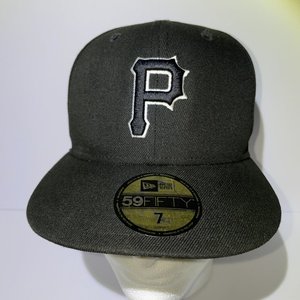 New Era 59Fifty Pittsburgh Pirates Black 'Himberly' Baseball Cap Size 7