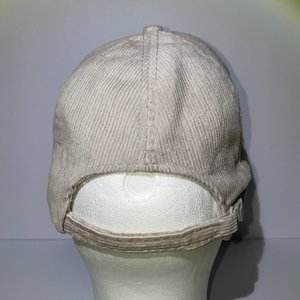 Vintage Pace Motor Lines Trucker Hat Corduroy Gray Drawstring Buckle