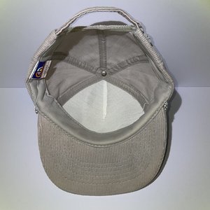Vintage Pace Motor Lines Trucker Hat Corduroy Gray Drawstring Buckle