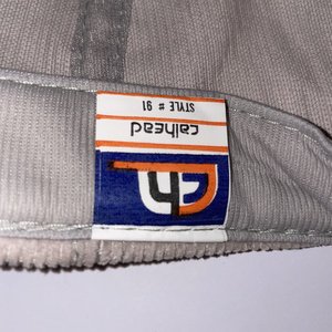 Vintage Pace Motor Lines Trucker Hat Corduroy Gray Drawstring Buckle