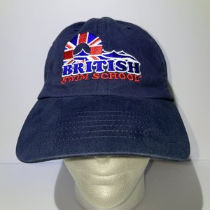 British Swim School Baseball Cap Unstructured Cotton Strap Back Manchester