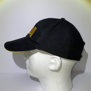 Vintage NRA Black & Yellow Strapback Baseball Hat/Cap, Rifle, 100% Cotton