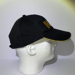 Vintage NRA Black & Yellow Strapback Baseball Hat/Cap, Rifle, 100% Cotton