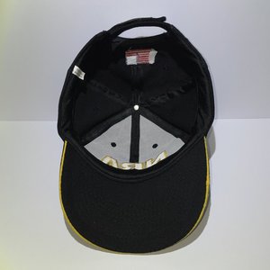 Vintage NRA Black & Yellow Strapback Baseball Hat/Cap, Rifle, 100% Cotton