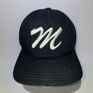 New Era Dupont Visor Ole Miss Rebels Black Vintage Snapback Hat