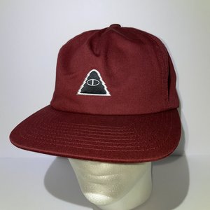 Poler Snapback Cap Maroon Camp Vibes Cotton Not to Be Sold Sample
