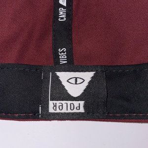 Poler Snapback Cap Maroon Camp Vibes Cotton Not to Be Sold Sample