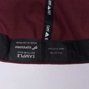 Poler Snapback Cap Maroon Camp Vibes Cotton Not to Be Sold Sample