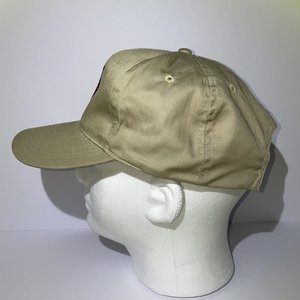 Vintage 'Super Dad' Light Brown Snapback Hat/Cap, 100% Cotton twill, Medium Prof...