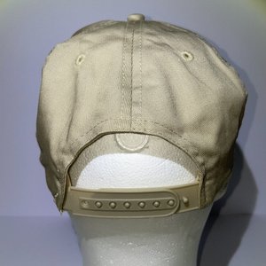 Vintage 'Super Dad' Light Brown Snapback Hat/Cap, 100% Cotton twill, Medium Prof...
