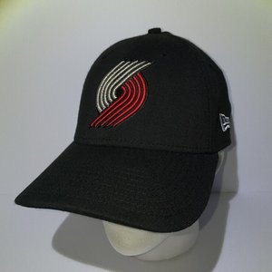 Trail Blazers New Era 39Thirty Baseball Cap Size M/L Black