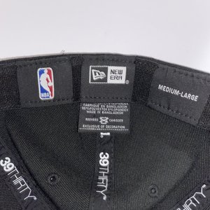 Trail Blazers New Era 39Thirty Baseball Cap Size M/L Black