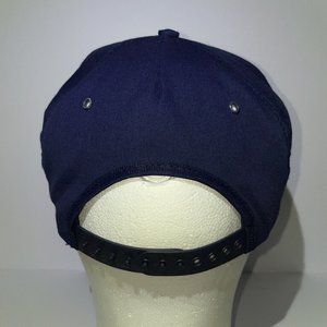 Vintage Union Pacific Motor Freight Snapback Cap White Blue Stylemaster Trucker