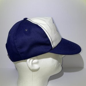 Vintage Union Pacific Motor Freight Snapback Cap White Blue Stylemaster Trucker