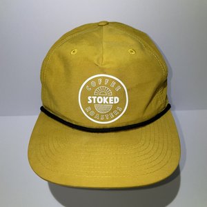 Coffee Roasters Snapback Cap Burnt Orange Drawstring Stoked Richardson