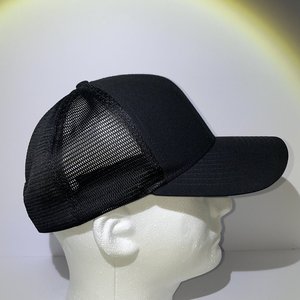Nike Dri-Fit Hurley League Snapback Cap Offset Logo Black Mesh