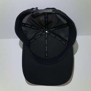 Nike Dri-Fit Hurley League Snapback Cap Offset Logo Black Mesh