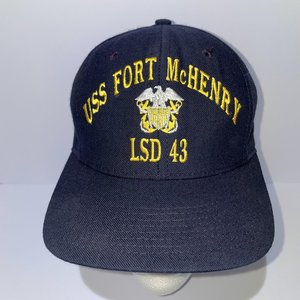 The Corps USS Fort McHenry LSD 43 Baseball Cap Made in USA
