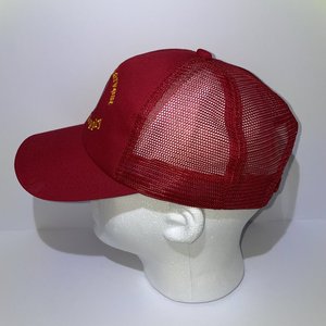 K Brand Pacific Harvest Grain & Supply Snapback Cap Vintage Red Mesh Back
