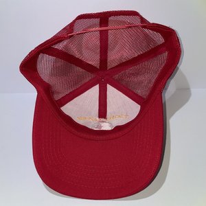 K Brand Pacific Harvest Grain & Supply Snapback Cap Vintage Red Mesh Back