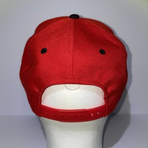 Fatsos Olympia WA Snapback Cap Vintage Wool Red Black