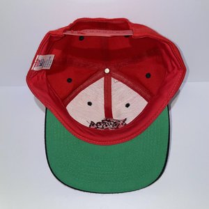 Fatsos Olympia WA Snapback Cap Vintage Wool Red Black