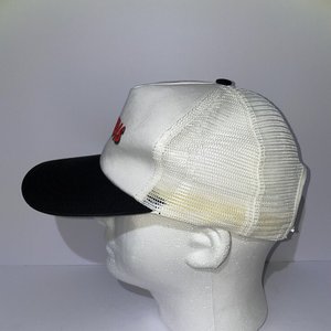 Pacer Sports Honduras Snapback Cap Vintage White & Black Trucker Mesh