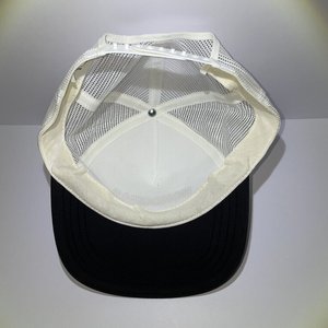 Pacer Sports Honduras Snapback Cap Vintage White & Black Trucker Mesh