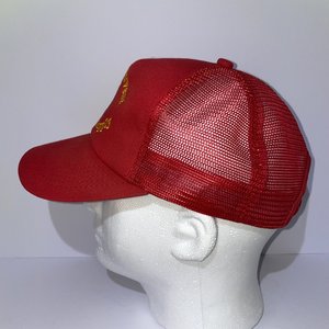 K Brand Pacific Harvest Grain & Supply Snapback Cap Vintage Red Mesh Back