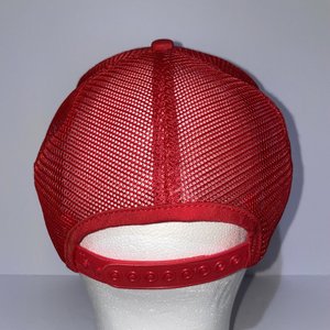 K Brand Pacific Harvest Grain & Supply Snapback Cap Vintage Red Mesh Back