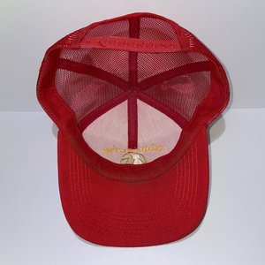 K Brand Pacific Harvest Grain & Supply Snapback Cap Vintage Red Mesh Back