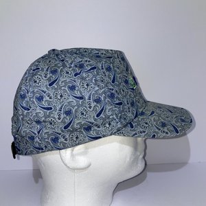 Meadow Lake Montana Vintage Blue Paisley Baseball Hat Made in USA