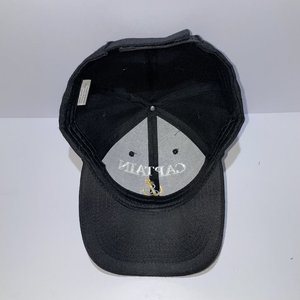 Boat Captain Black Baseball Cap