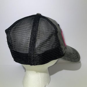 Pop Fizzy Rhinestone BABE Black Denim Baseball Cap
